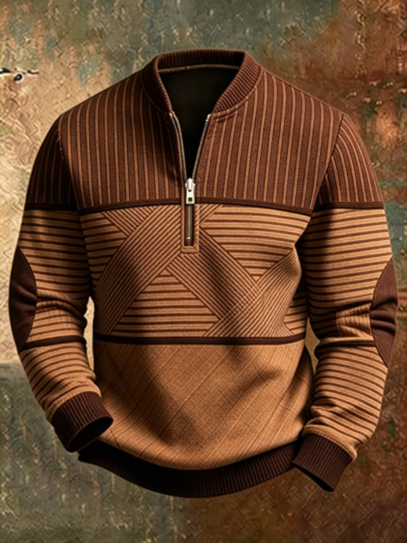 Viktor | Elegante Jersey de Hombre con Media Cremallera