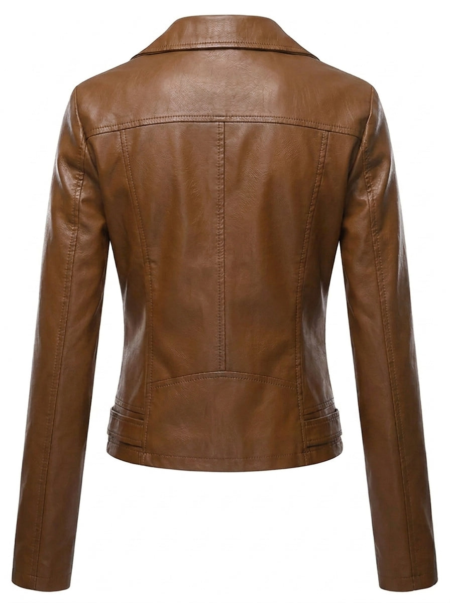 María - Chaqueta de piel resistente y elegante
