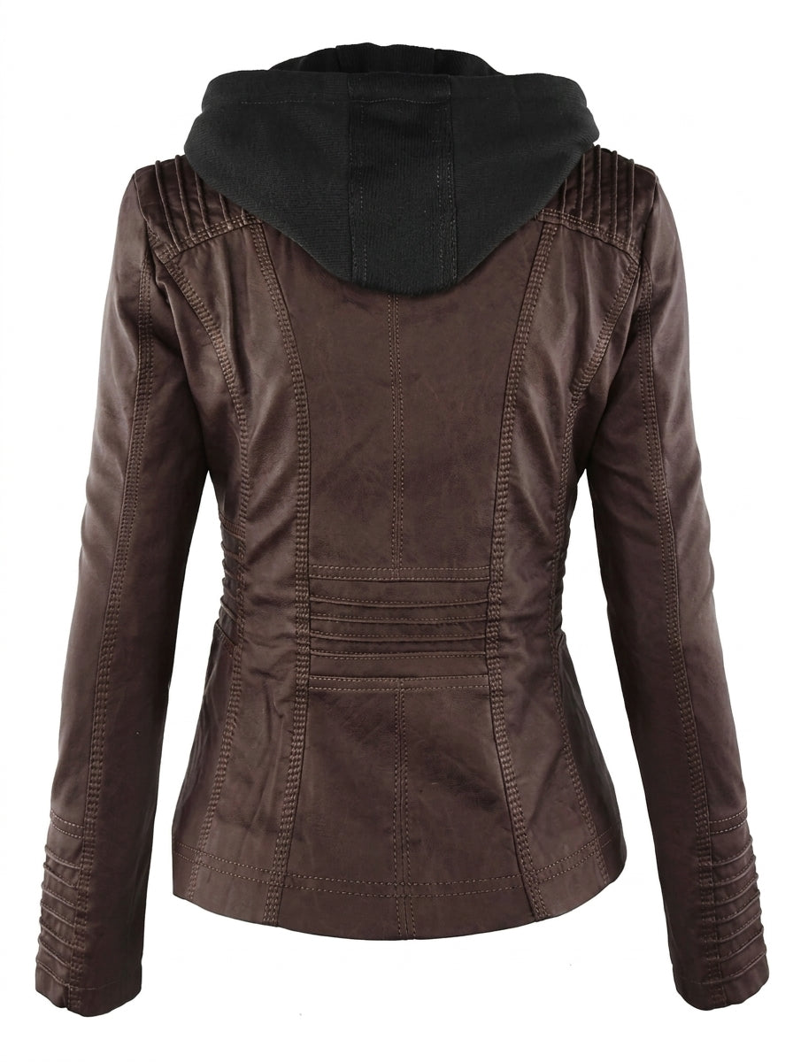 Sara ⎸ Chaqueta de Piel Resistente y Elegante