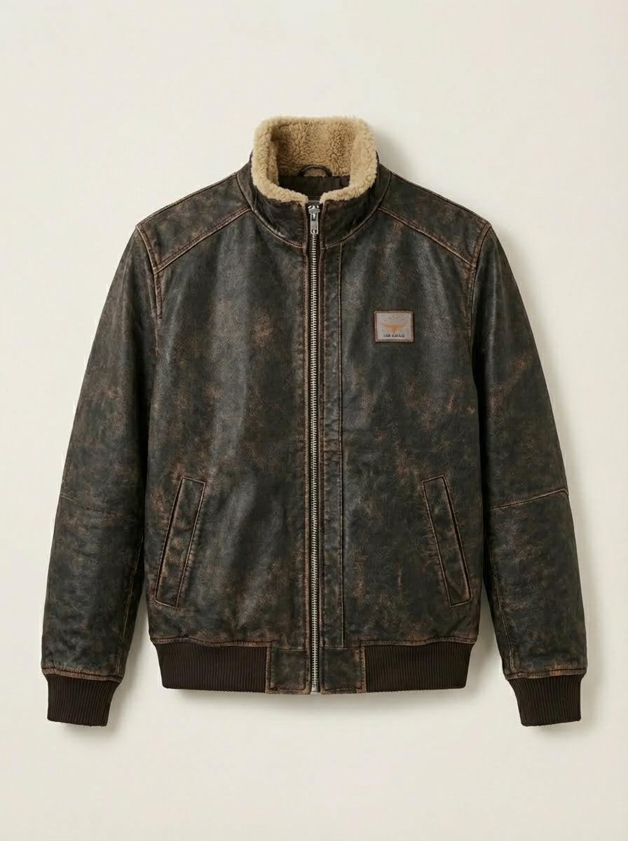 Riccardo - Chaqueta de invierno con efecto piel