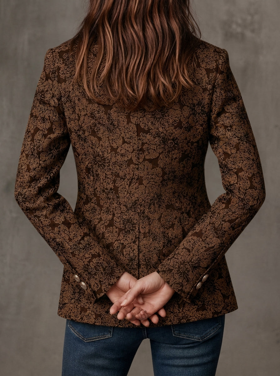 Antonia ⎸ Blazer de Jacquard con Estampado Paisley
