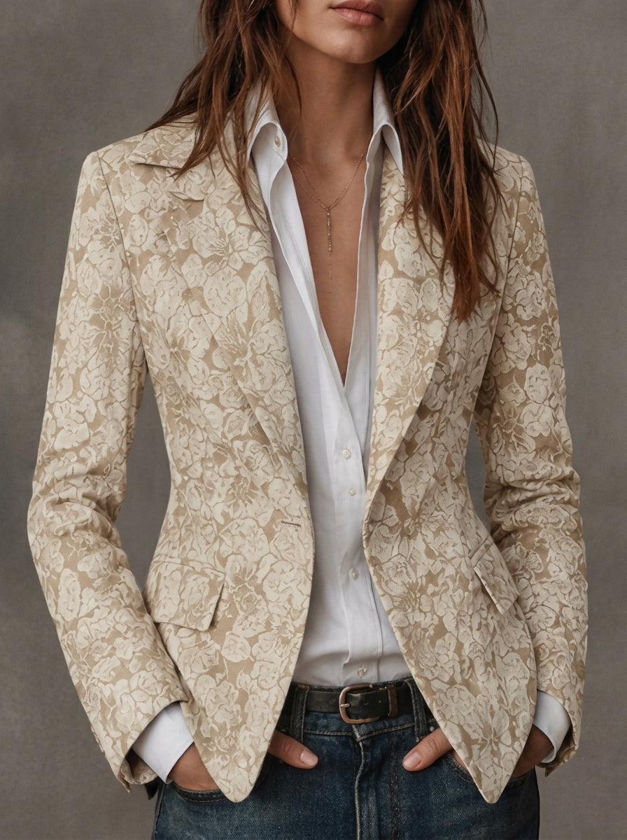 Antonia ⎸ Blazer de Jacquard con Estampado Paisley