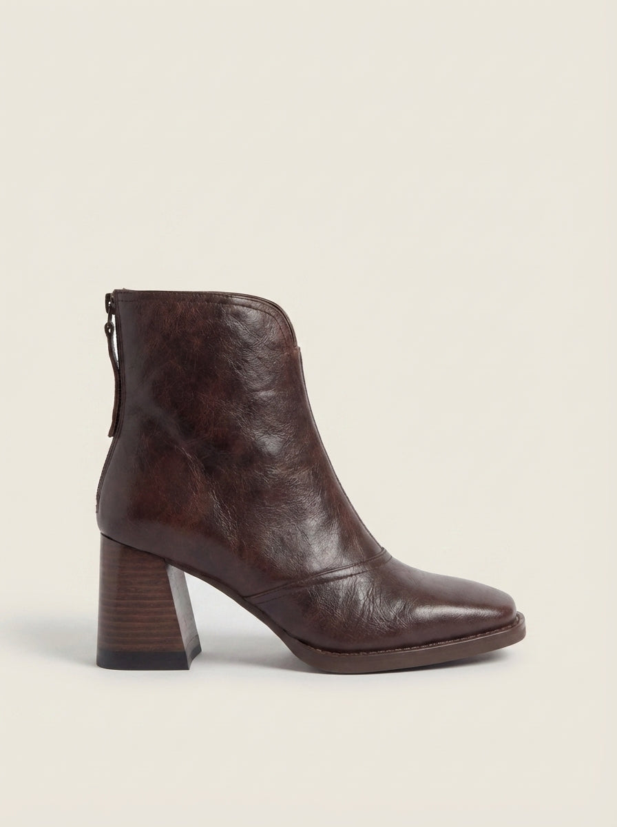 Claudia - Botines de lujo con tacón medio