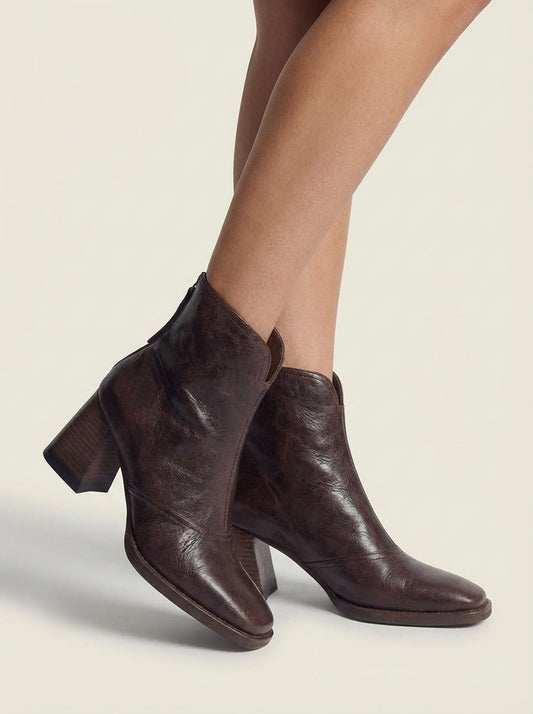 Claudia - Botines de lujo con tacón medio