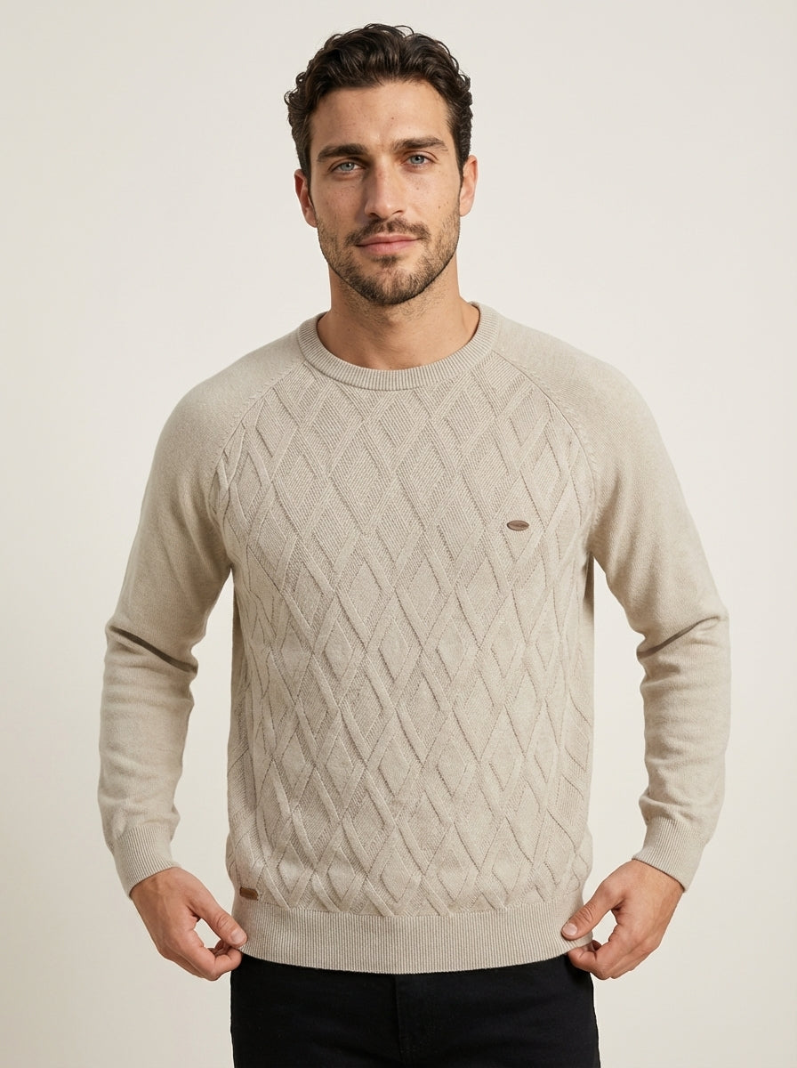 Nico - Suéter elegante con diseño de rombos